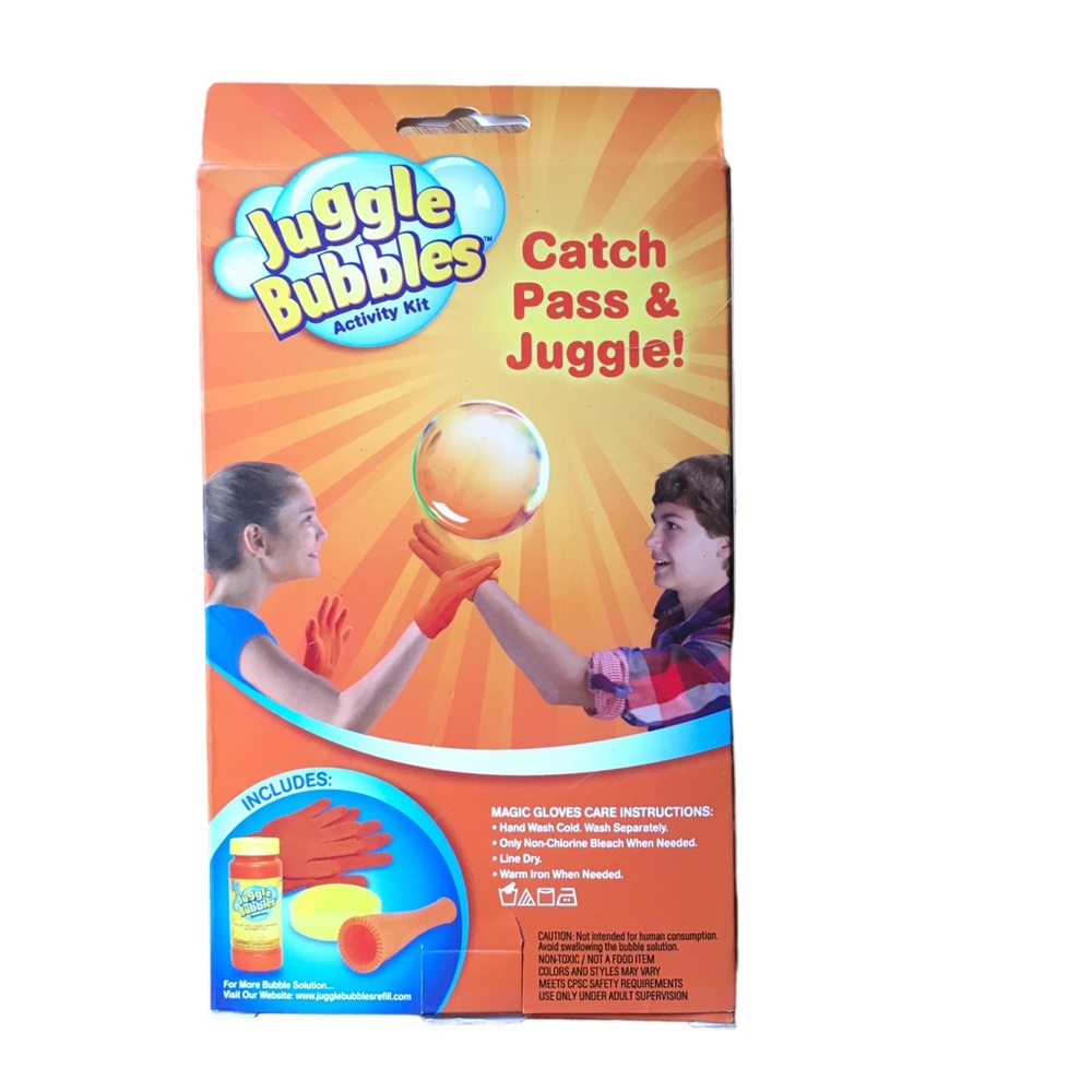Juggle Bubble Activity set and refill Bubbles for Kids Catchable huge Bu…